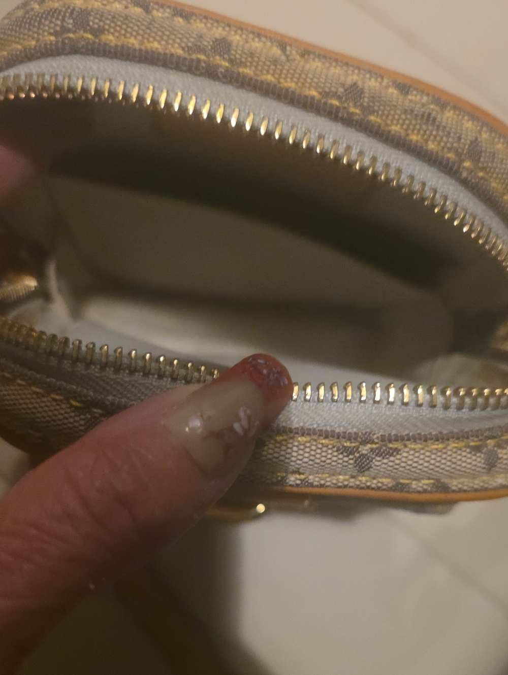 Louis Vuitton Mini Monogram Crossbody in Brown and Cream - Picture 7 of 14